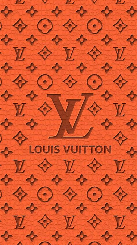 orange louis vuitton wallpaper